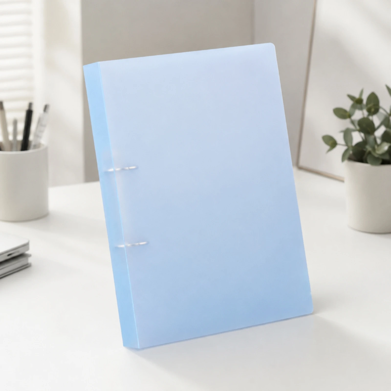 Plastic A4 Document Binder Practical Rigid Cover Loop Binder Office Supplies Versatile for Classroom, Home Study