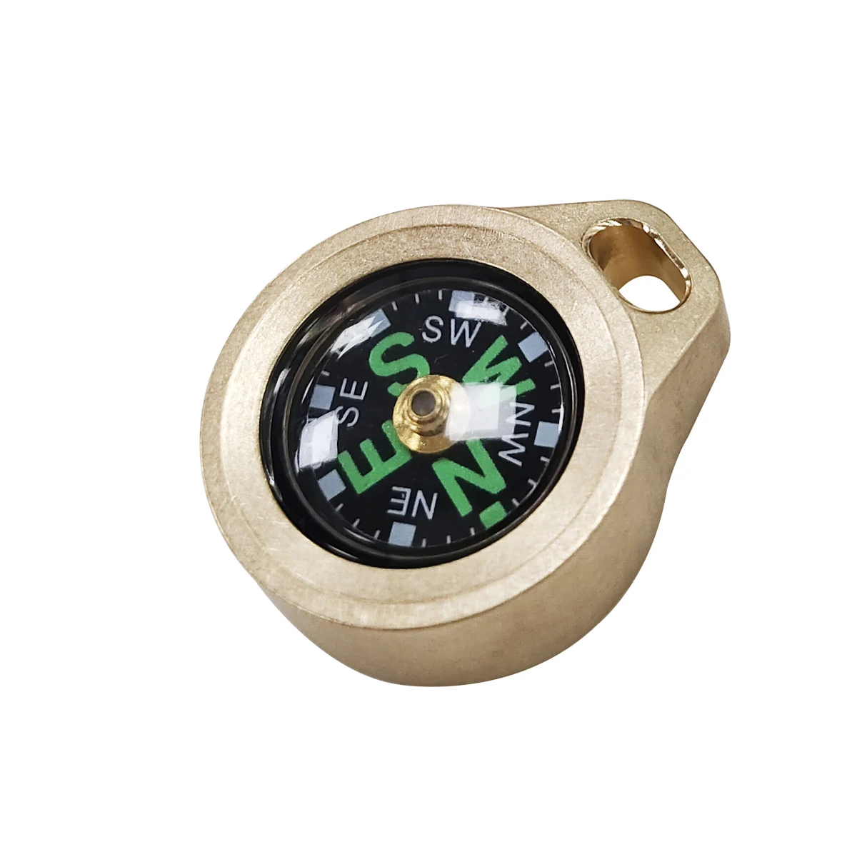 Outdoors Emergency Survival EDC Camping Hiking Pocket Brass Compass Portable Compass Navigation for Outdoor Act Keychain