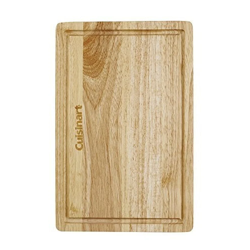 Tagliere in legno di gomma da 12,5 pollici Tagliere in legno durevole Utilità da cucina Tagliere da portata versatile Rettangolare in legno duro