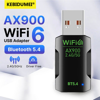 AX900 WiFi 6 BT 5.4 Wireless Network Card USB WiFi Adapter 2.4G/5GHz Dual Band Stable Signal Adapter Drive Free for PC Laptop