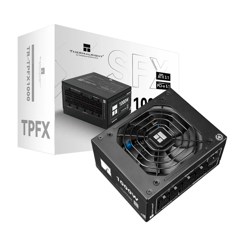 

Полномодульный блок питания SFX Thermalright, номинальная мощность 1000 Вт TPFX1000 ATX3.1 Platinum