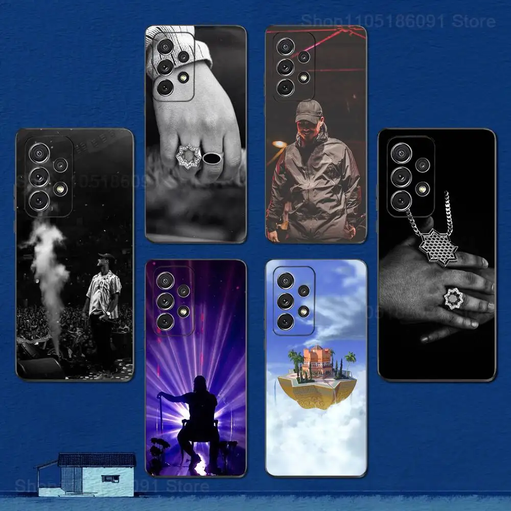 D-Dellafuente – coque de téléphone Singer F-FC, étui noir en Silicone souple pour Samsung S22,S21,S20,S10,S9,S24,S23,Ultra,FE,Plus,Lite