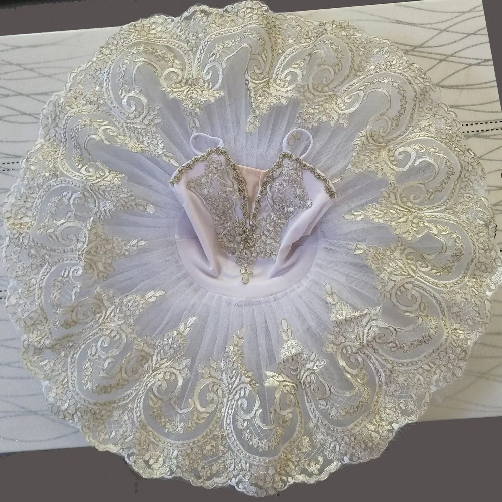 Professional Ballet Tutu Girls Customized Platter Pancake Tutu Ballerina Party Dress Adult Women Child Kids Ballet Dance Costume