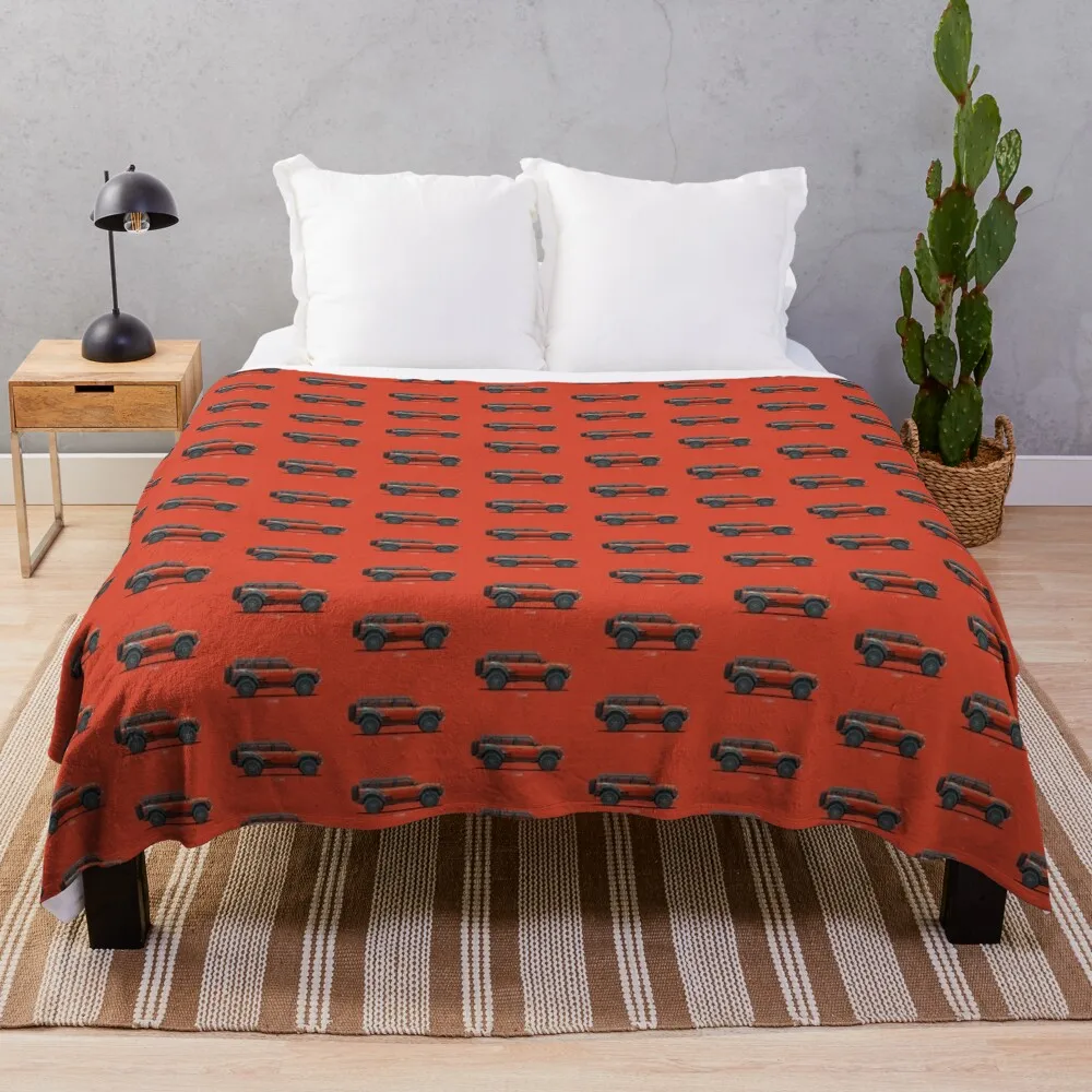 BRONCO RAPTOR LWB - Orange Throw Blanket for winter Sofa Quilt warm for winter Blankets