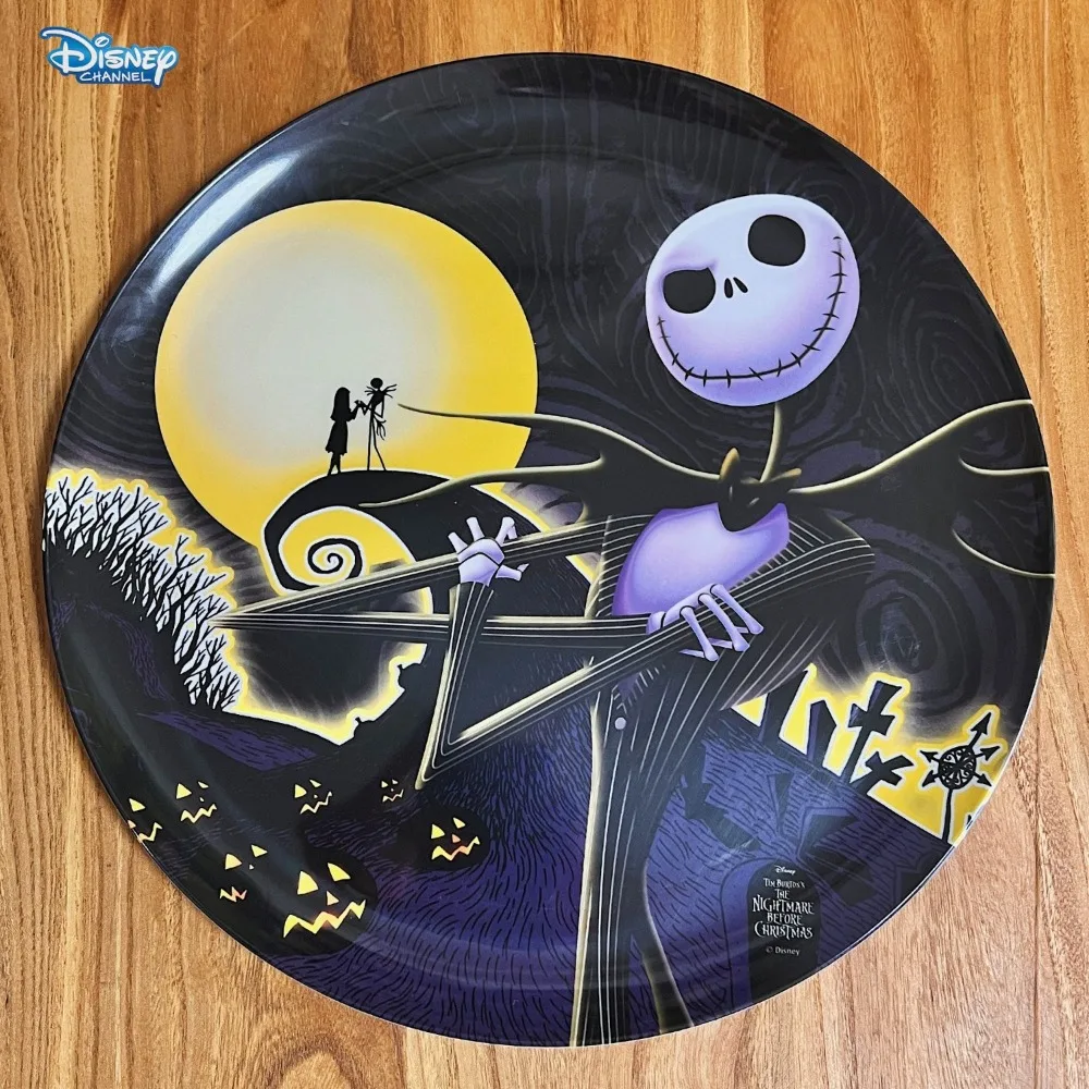 Disney The Nightmare Before Christmas cartoon plate melamine plate Halloween Christmas tableware cake snacks big plate dish