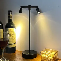 LED Retro Touch Dimming lampada da tavolo di ricarica faretti da esterno a palo alto decorazione dell'atmosfera piccole luci notturne