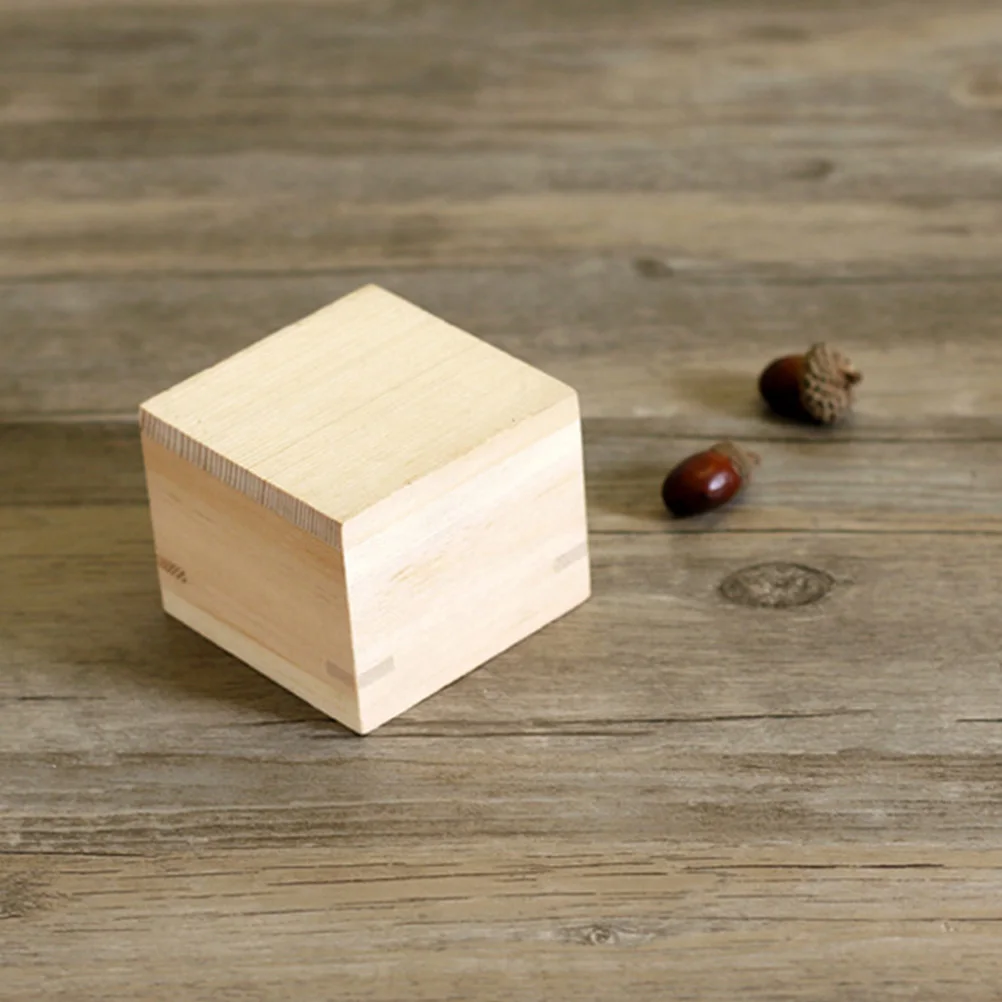 

1pc Wooden Cup Traditional Japanese Style Smooth Edges No Residue Safe For Wine Contact Multi Functional Sake Drinking Utensil