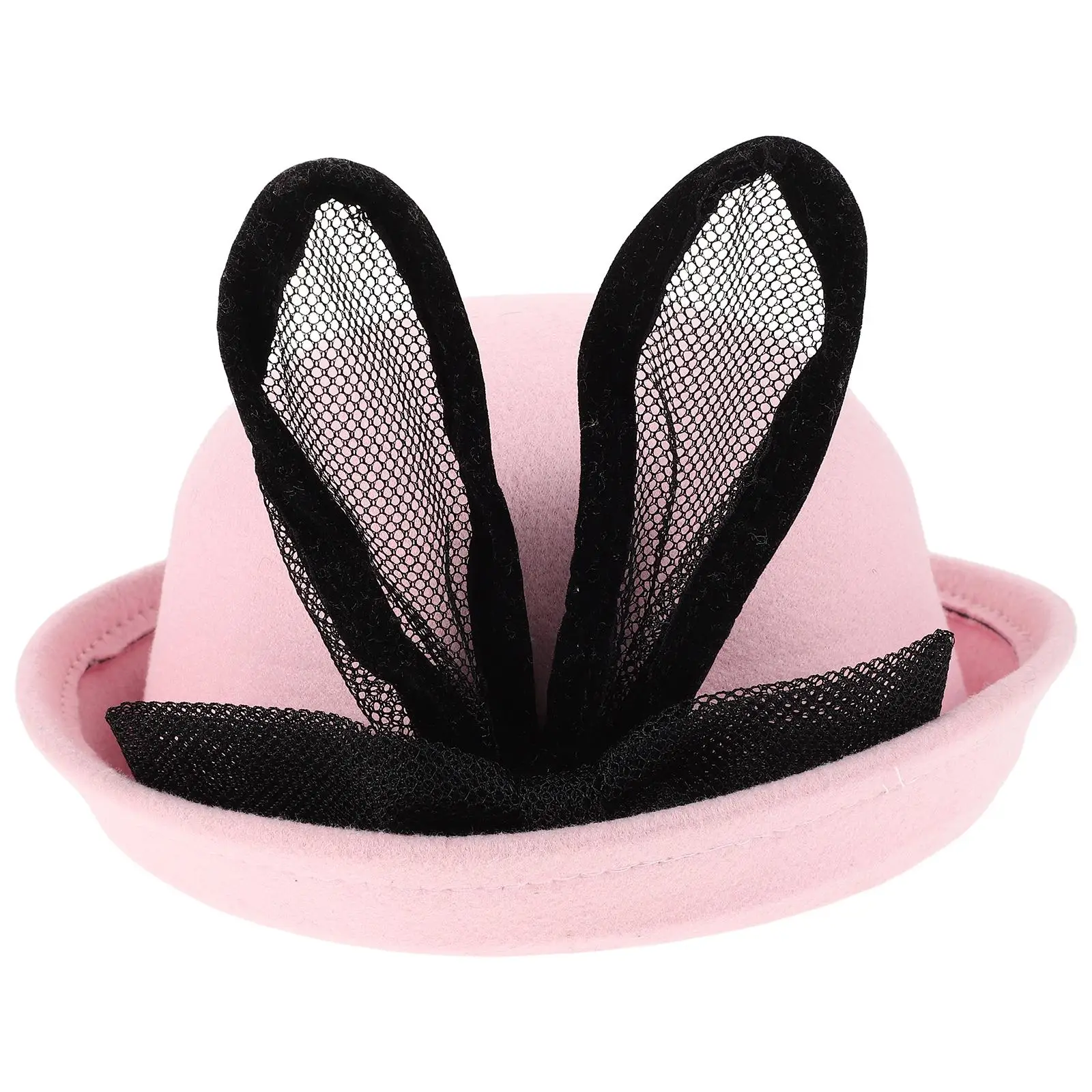 Children's Ear Fishermans Soft Woolen Bunny Headpiece Windproof Warm Easter Baby Kids Beach Hat Cute Animal Bucket Hat