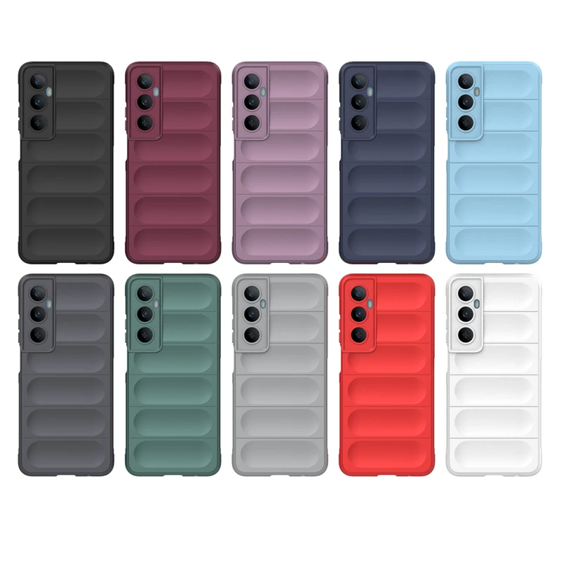 For Realme C65 Case Cover OPPO Realme C65 4G Capas New Armor Shockproof Phone Back Bumper Soft TPU For Fundas Realme C65 C 65 4G