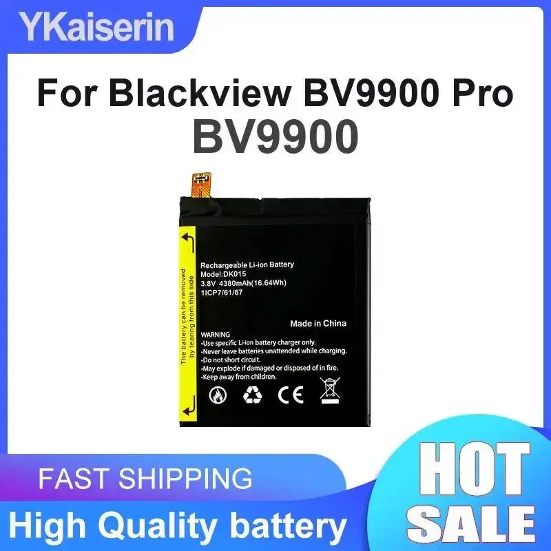 

Сменная батарея для мобильного телефона емкостью 4380 мАч, износостойкая, для Blackview BV9900 Pro