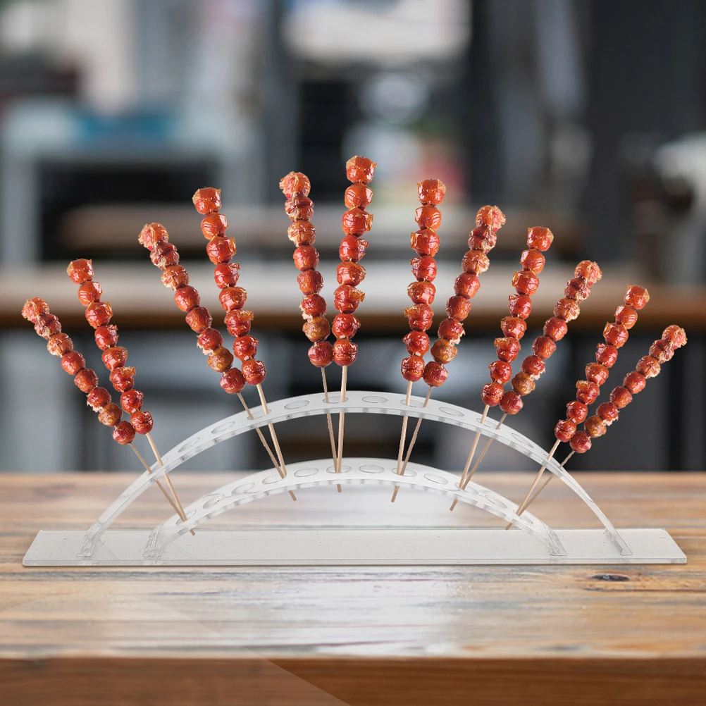 

2pcs Candied Display Stand Acrylic Lollipop Holder Decoration Cake Stand Tabletop Arched Base Storage Rack