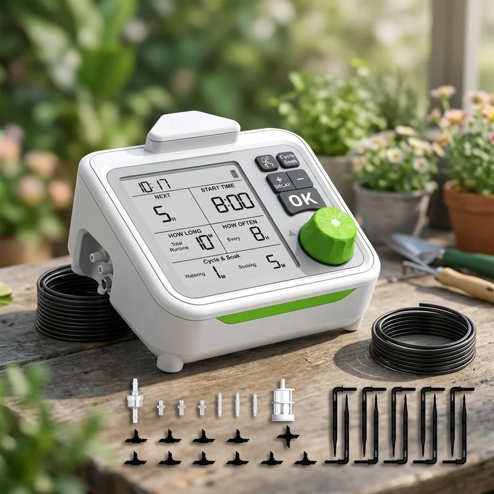 Potted Plant Waterer Automatic Drip Irrigation For Vacation Plant Care Efficient Watering Energy Saving Operation