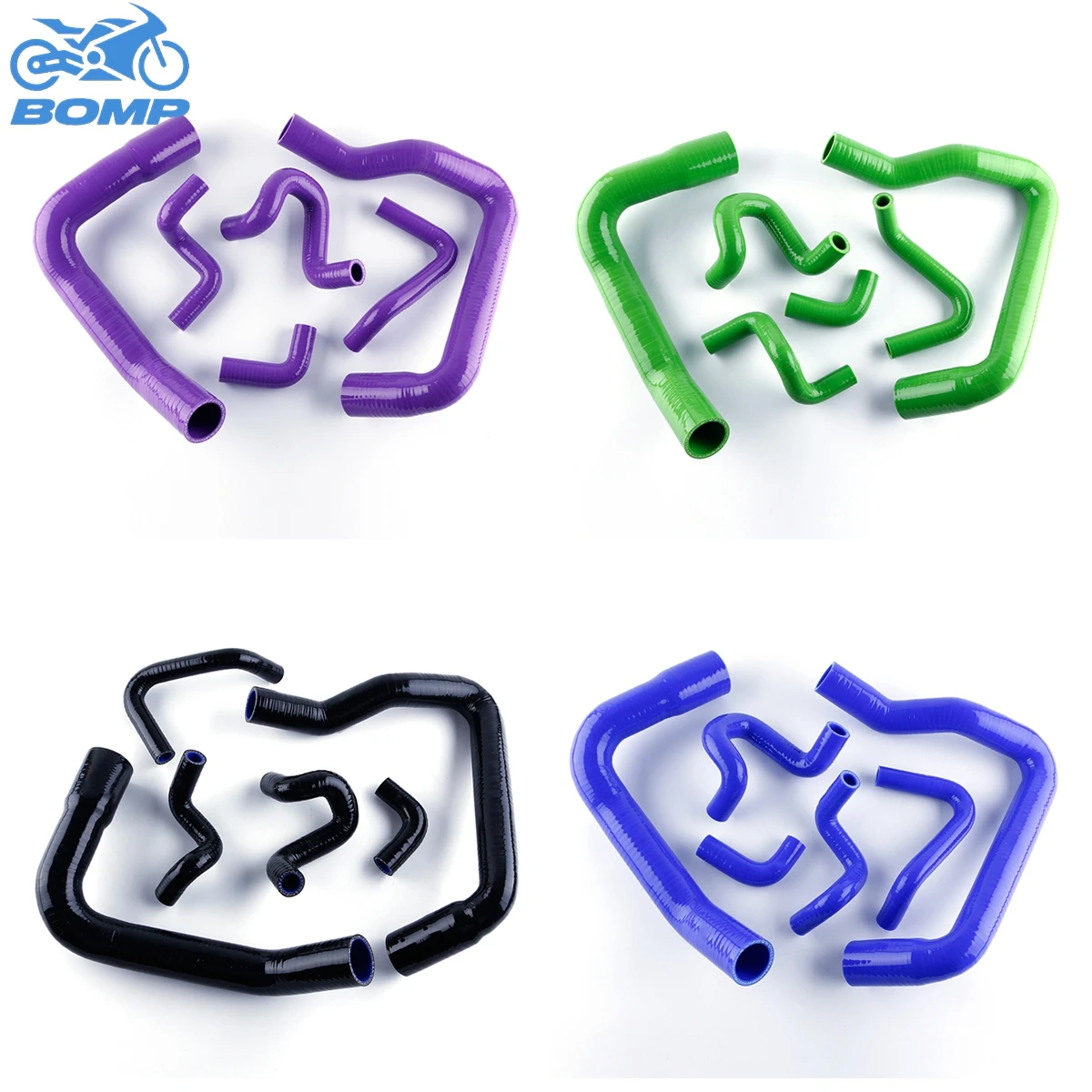 

For 1986-1993 Ford Mustang Cobra GT LX 5.0L V8 1987 1988 1989 1990 1991 1992 Radiator Hoses Silicone Tubes Kit 6Pcs 11 Colors