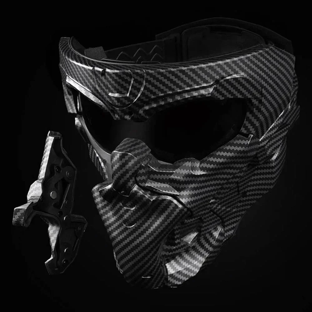 Máscara táctica Airsoft con visera ajustable y cierre magnético - imagen 3