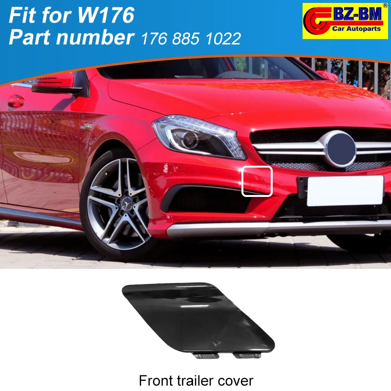 Front Bumper Trailer Cover Tow Hooks For Mercedes benz W176 A class 1768851022 A45 AMG