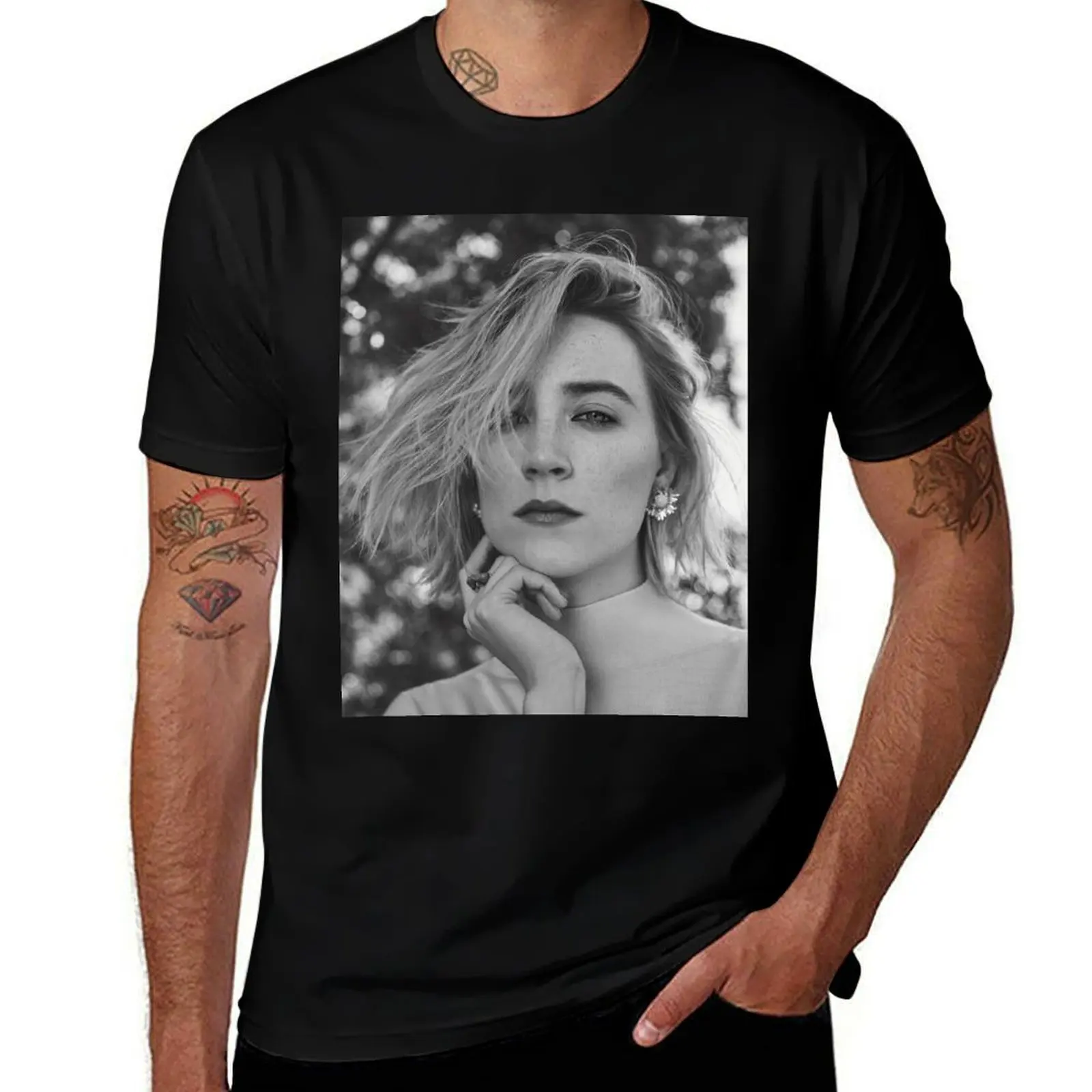 saoirse ronan T-Shirt Basic Plain Tee for Spring and Summer T-Shirt