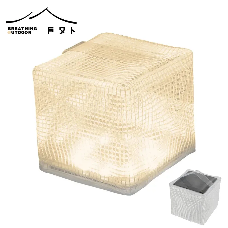 BATOT-Lampe de camping solaire pliable, solution d\'éclairage extérieur compacte et polyvalente, éclairage blanc robuste et durable