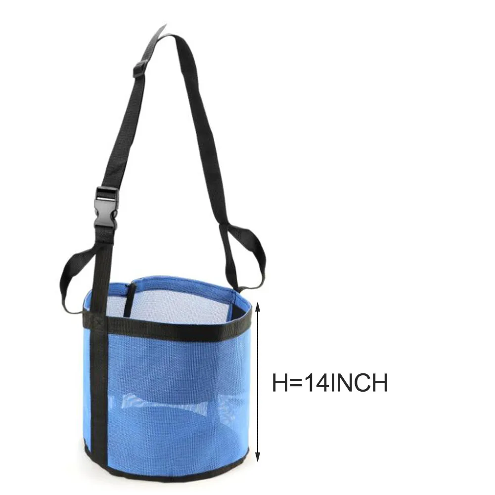 Adjustable Horse Feeder Horse Feed Bag Breathable Mesh Structure Adjustable Strap Design For Adult Sports Horses Horse Feed Bag