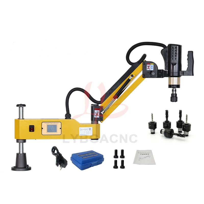 M3-M12 M3-M16 M6 M24 CNC Electric Tapping Machine Servo Motor Electric Tapper Drilling With Chucks Easy Arm Power Tool Threading