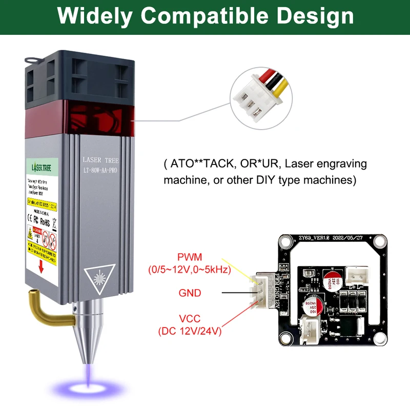 Módulo Laser 10W com Assistência de Ar para Gravador CNC — foto 6