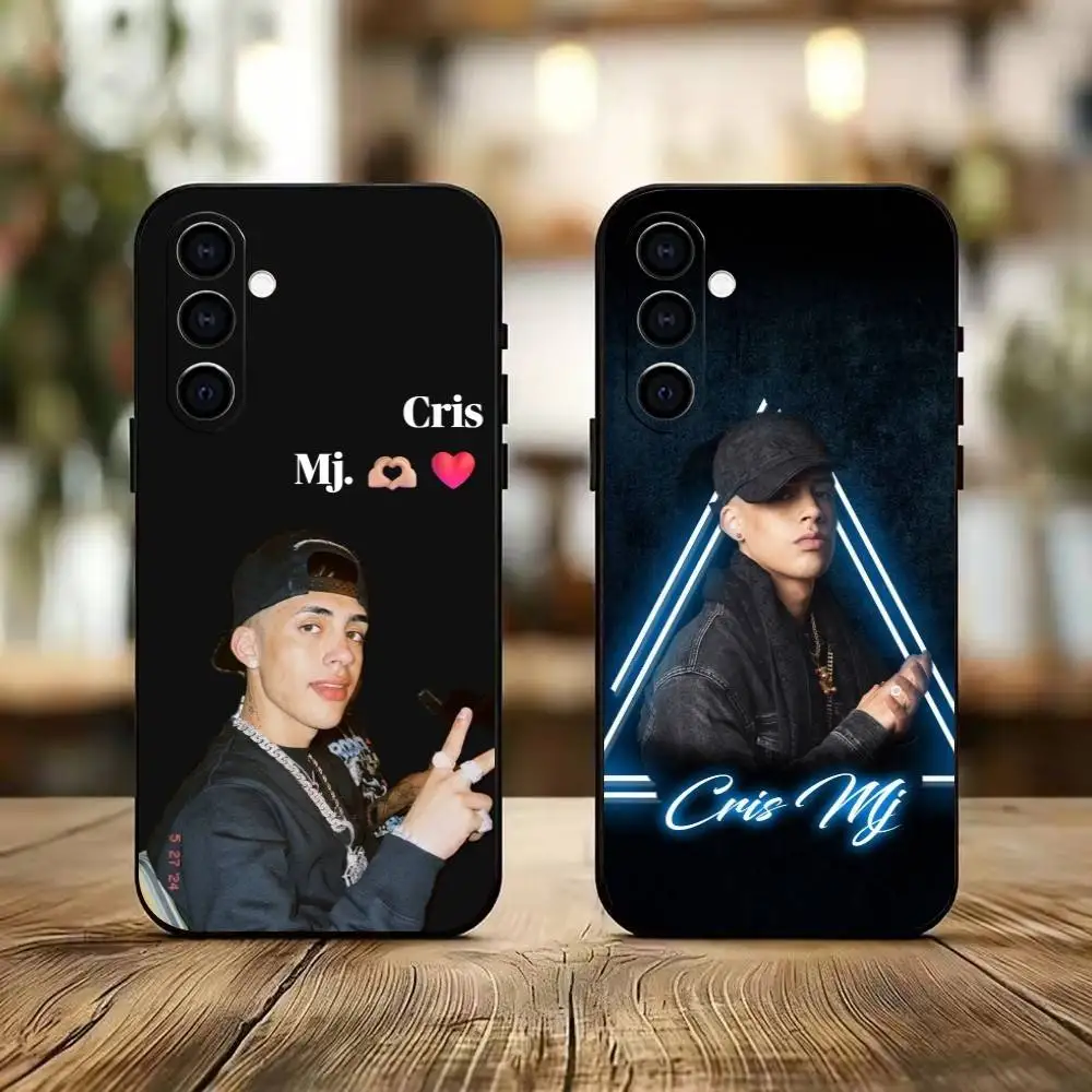 Cris M-J -Singer  Phone Case For Samsung Galaxy A73,A72,A71,A70,A53,A52,A51,Soft Silicone Black Cover