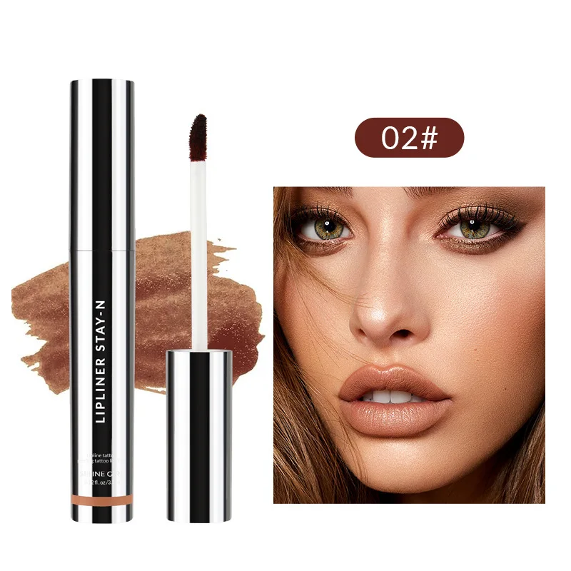 Penna per rossetto opaco Nude Pink Matte Solid Lip Gloss Waterproof Long Lasting Lipstick Pencil Lip Liner Pen Lip Makeup