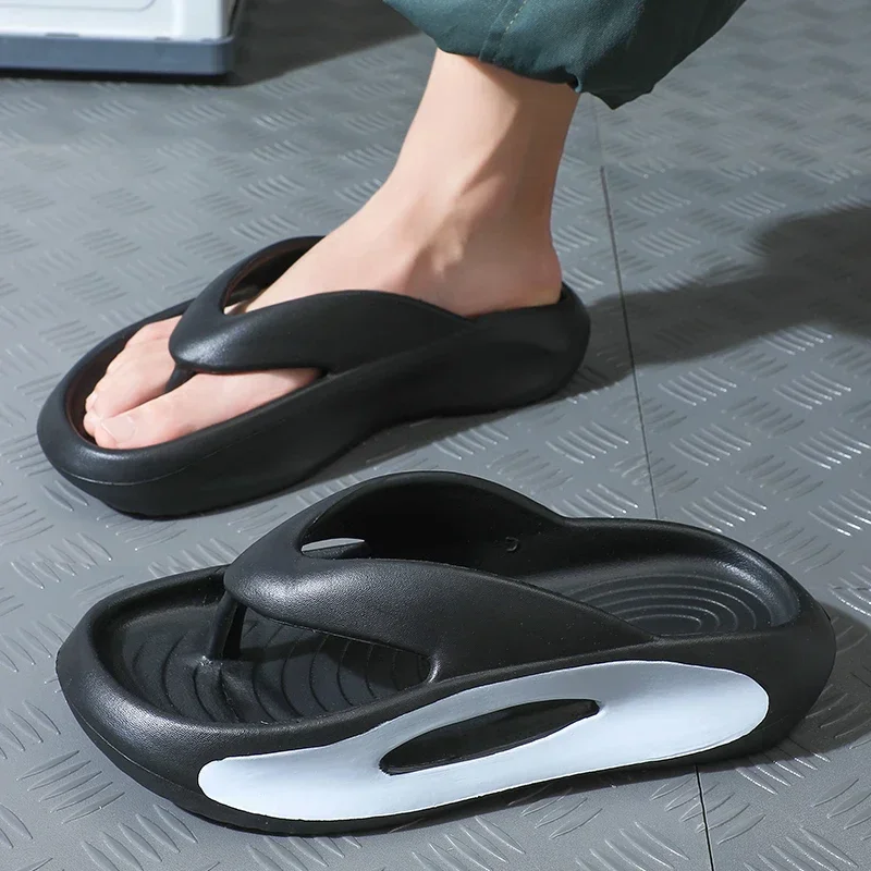 

Smile Pop Summer Men's Slippers Soft EVA Cloud Flip-flops for Men Summer Outdoor Fashion Casual Sandals Non-slip Beach Shoes