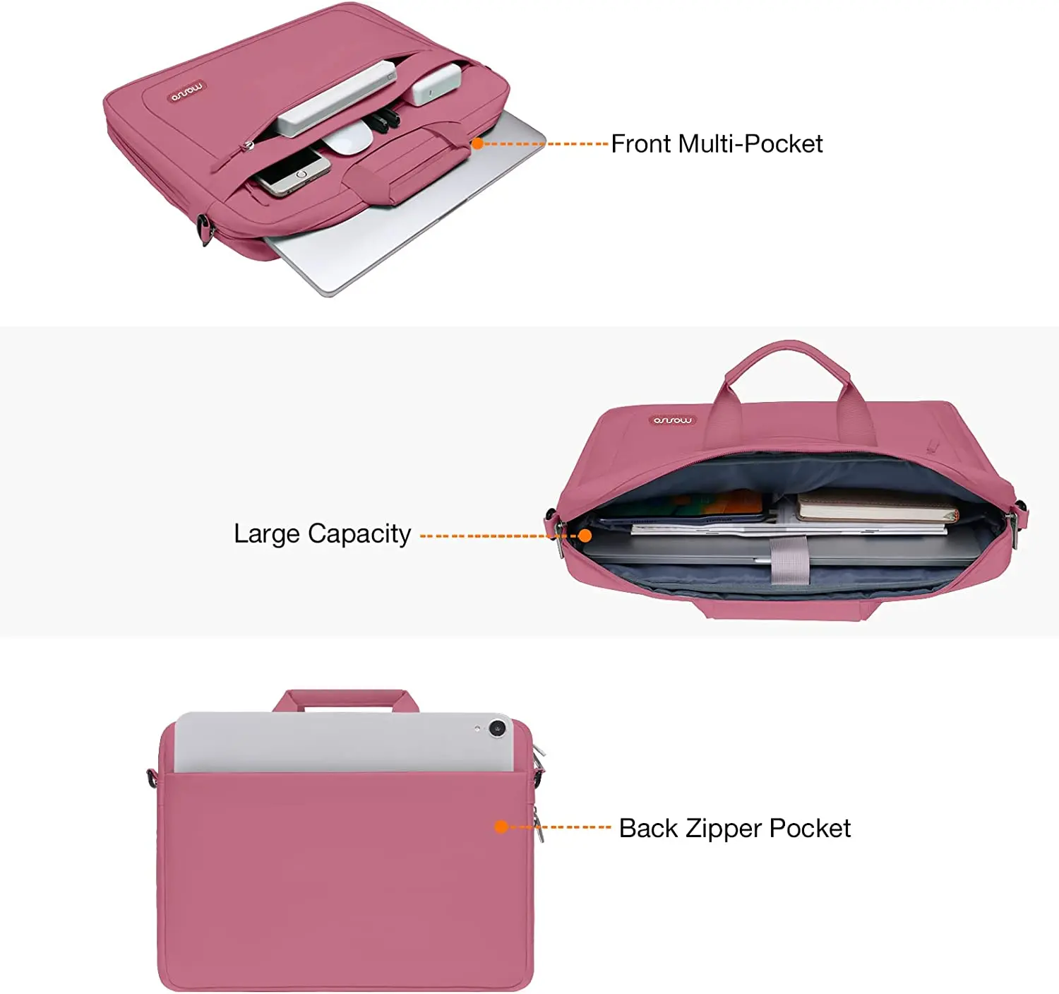 Laptop Shoulder Bag 13.3 14 15.6 17.3 inch Messenger Bag for Macbook Air Pro HP Dell Lenovo Acer Asus Surface Handbag Briefcase