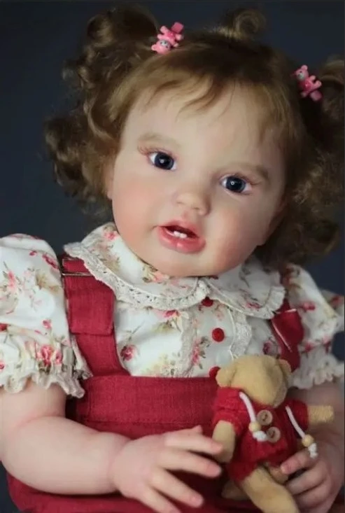 

24-дюймовый незавершенный набор кукол реборн Lottie DIY, детали с укорененными волосами