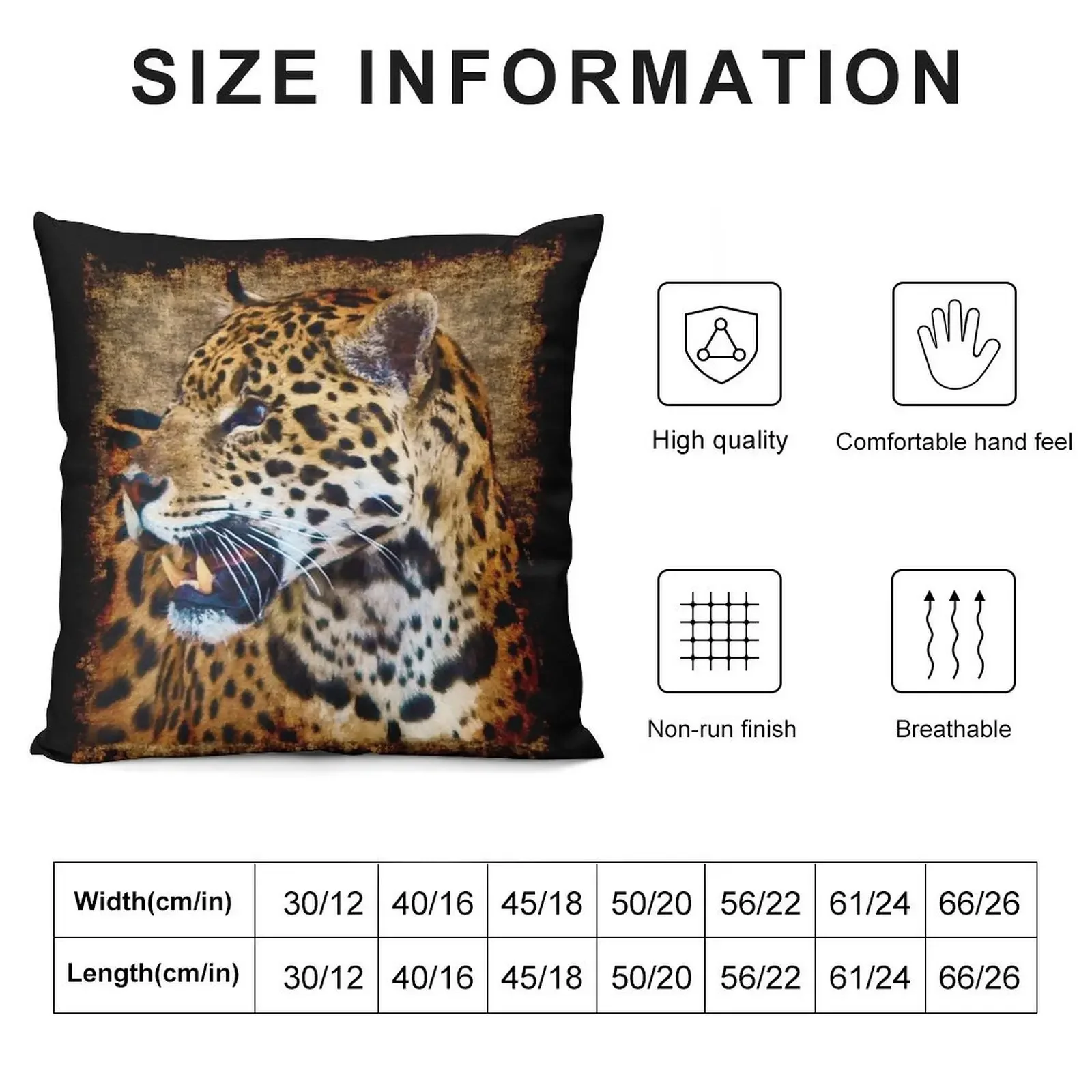 Jaguar Wild Cat Animal-Lover Artwork Throw Pillow Christmas Covers Luxury Sofa Cushions pillow