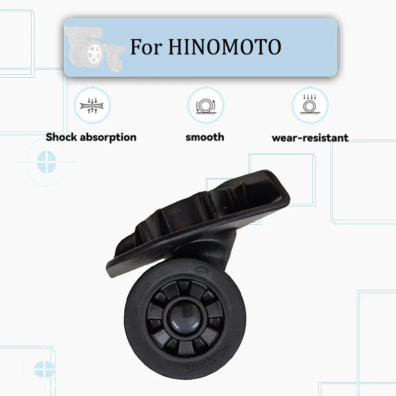 

For HINOMOTO HKHL02 Heavy-Duty Luggage Wheel Replacement Parts—Silent Swivel Casters Luggage Wheel Repair Accessories