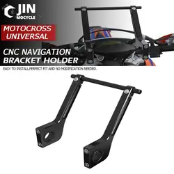 Universal Motocross For GasGas 700SM 700 ES 2022 2023 Sherco Husqvarna 22-28MM Motorcycle GPS Navigation Roadbook Mount Bracket