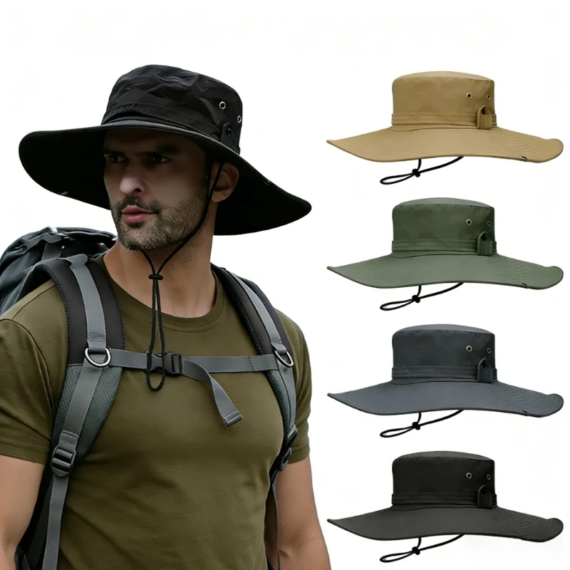 Fishing Hat Summer UV Protection Breathable Mesh Outdoor Sun