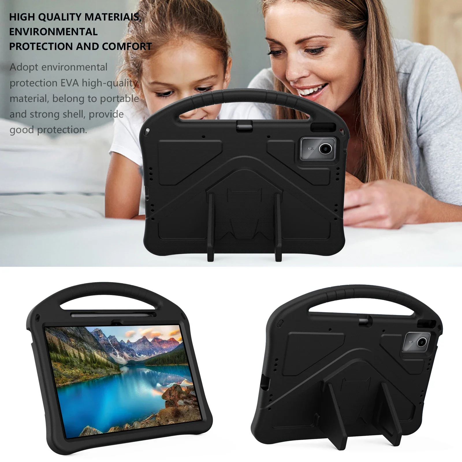 For Lenovo Idea Tab Plus 12.1inch 2025 Case TB361FU Handle Stand EVA Kids Tablet Cover for Xiaoxin Pad 12.1'' 2025 TB365FC