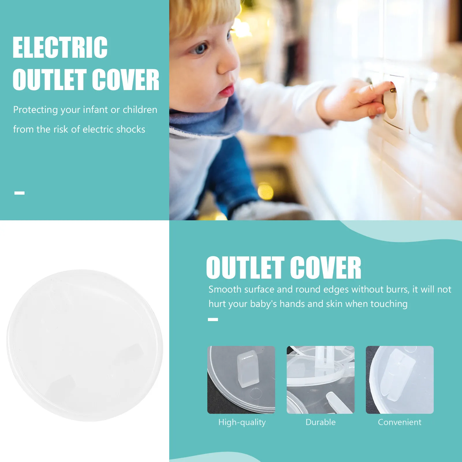 

20 шт. Защитные накладки на электрические розетки из АБС-пластика для детей и домашних животных, ударопрочные, безопасные