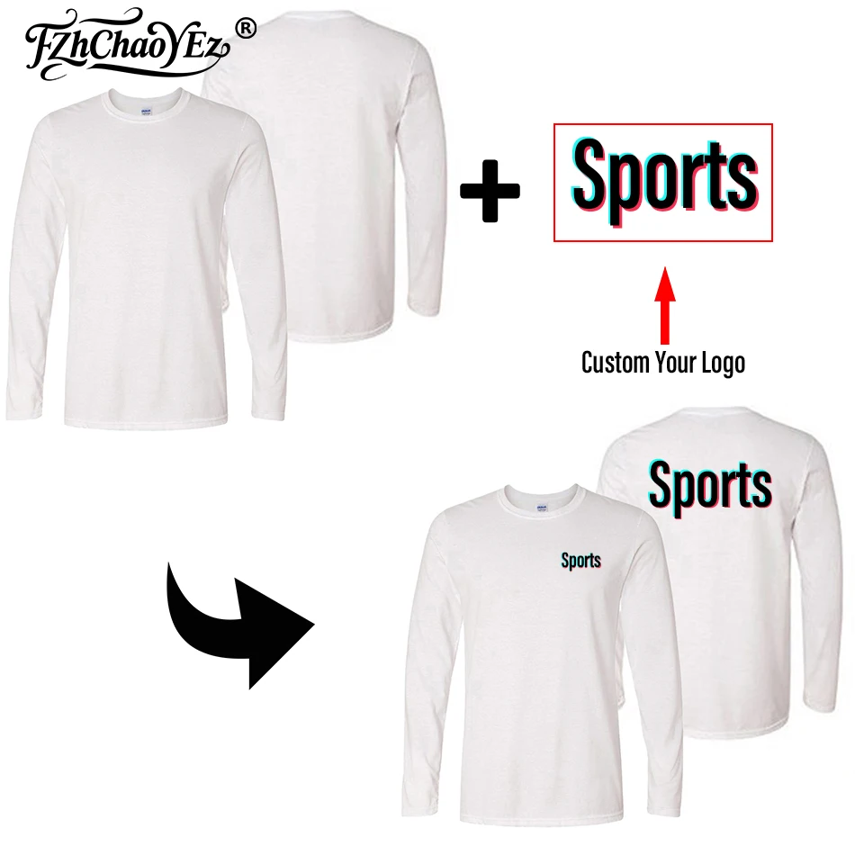 Custom Cotton T Shirt Make Your Design Logo Text Men Women Print Original Design Summer High Quality Gifts Team Family T-shirt image 2