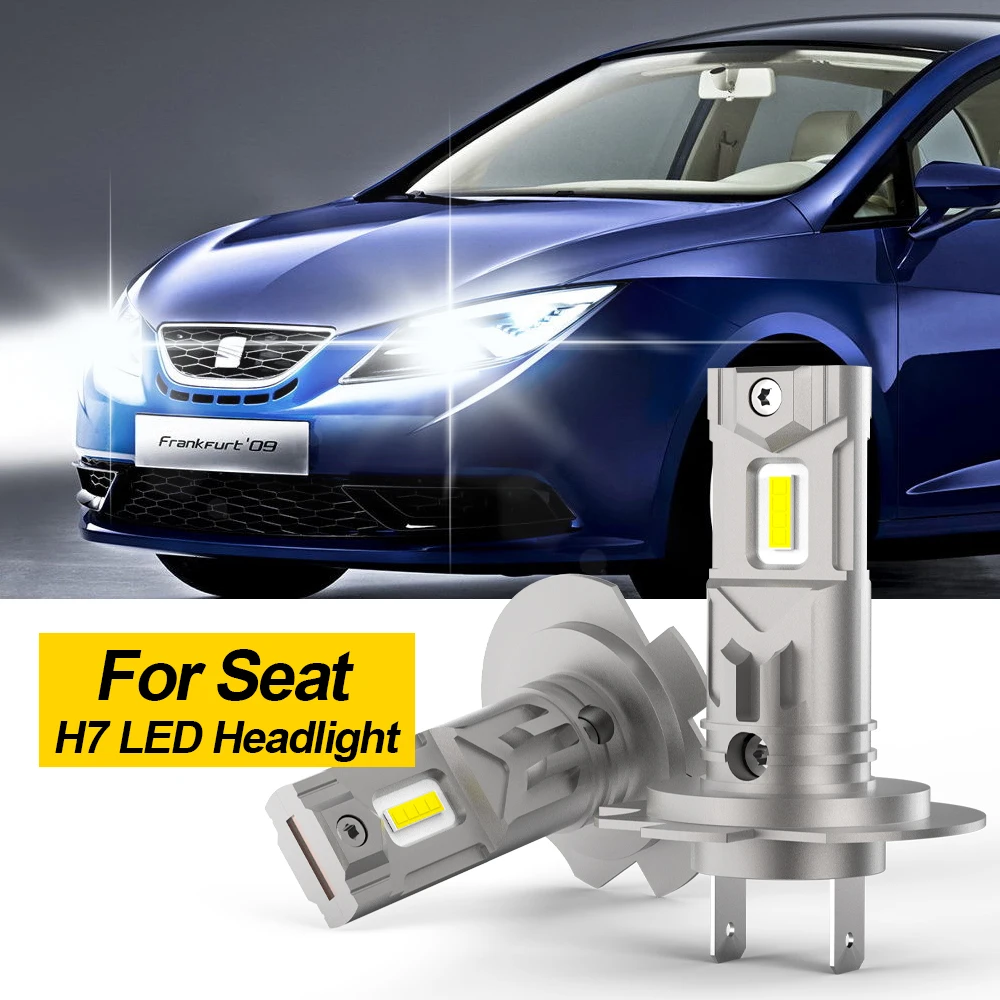 

BMTxms 2Pcs H7 LED Headlight Canbus Turbo LED Bulb 360 CSP 60W 20000LM for Toyota Corolla Honda Hyundai Ford Kia Renault Skoda