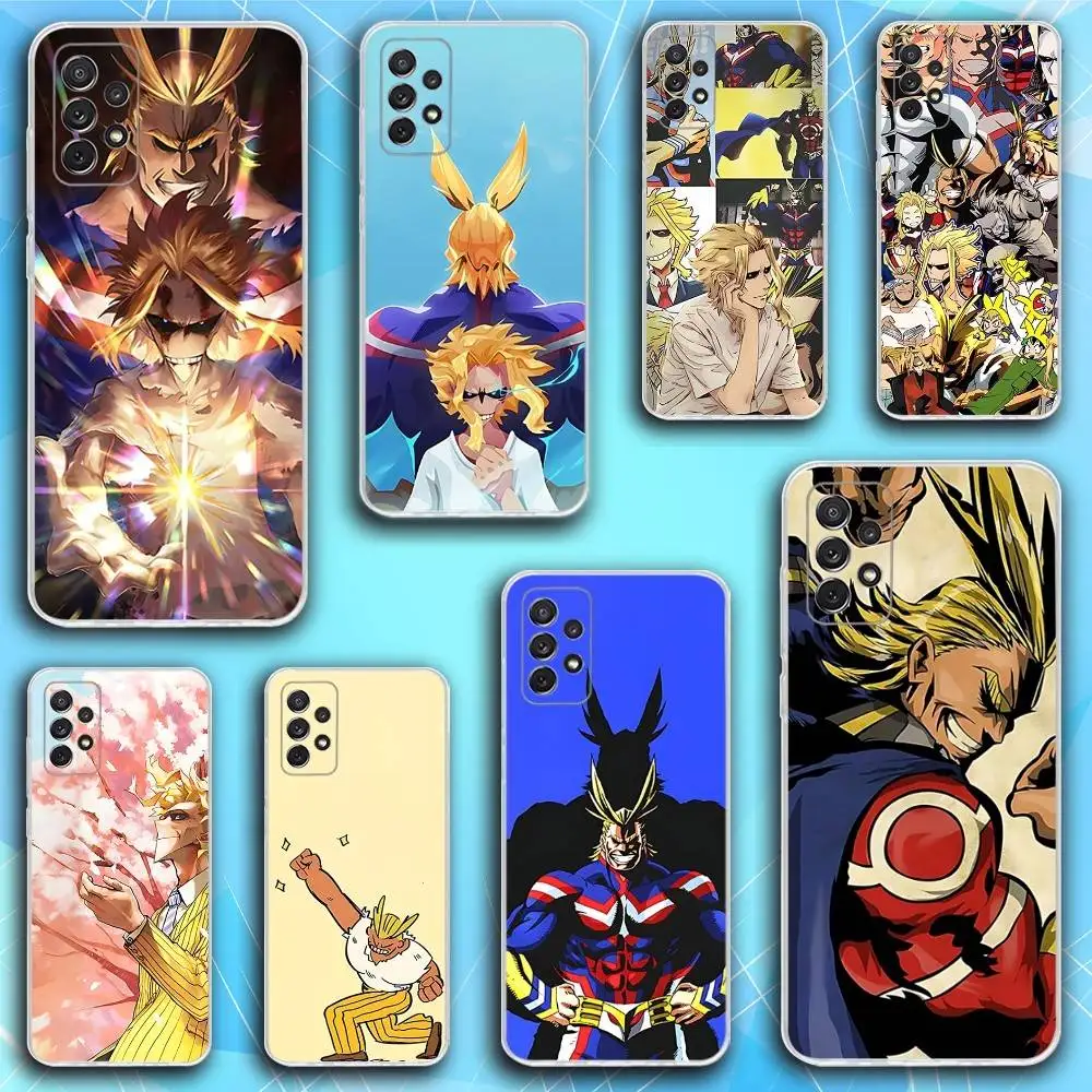 

A-All Anime M-Might Phone Case For Samsung S30,23,21,22,20, FE lite,S10,9,8,7 PIus Note20ultra Soft Transparent