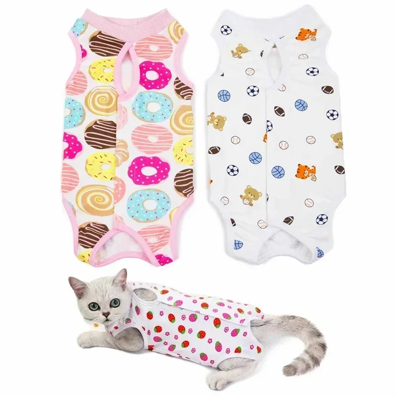 Cat Dog Surgery Suit Postpartum Hygiene Onesie Pet Sterilization Clothes Postoperative Vest Anti-Off Anti-bite For Puppy Kitten