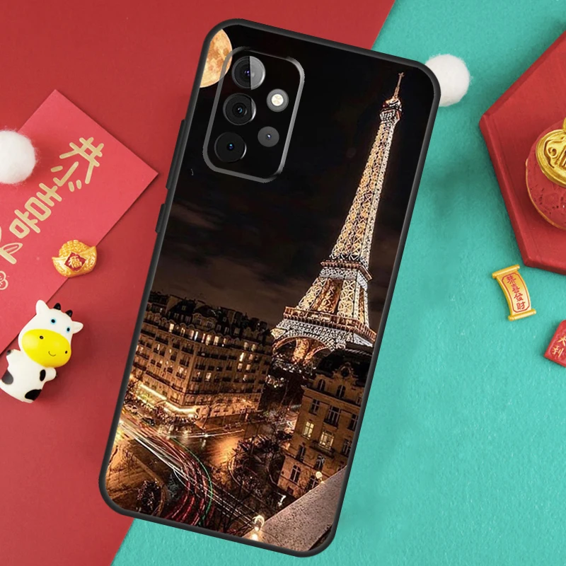 France Paris Eiffel Tower Case For Samsung Galaxy A55 A35 A25 A15 A14 A34 A54 A53 A33 A23 A13 A12 A52 A51 A32 Cover