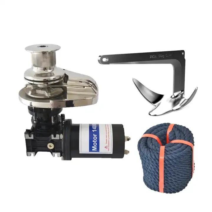 FOR Nylon Polyester 3-strand Marine Mooring Line Boat Anchor Rope With DIN766 Anchor Chain