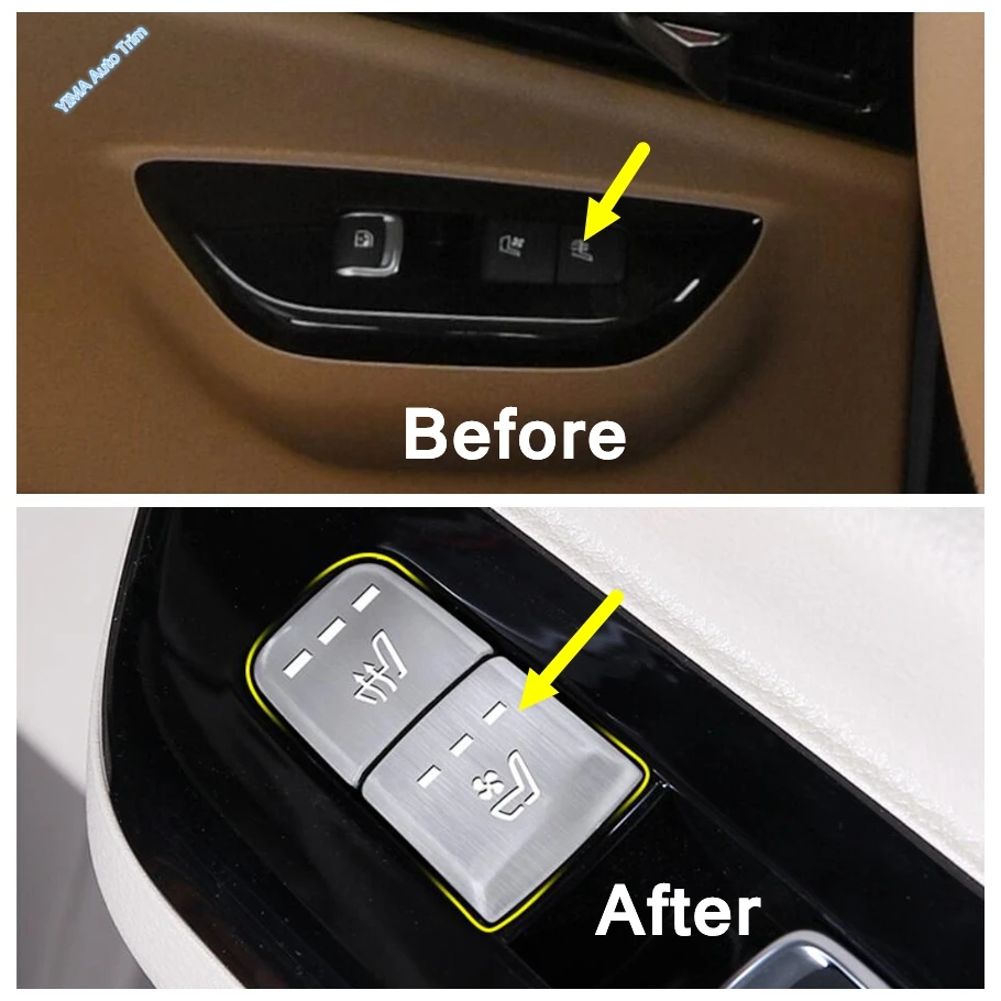 Fit For Kia Carnival KA4 2021 2022 2023 2024 Auto Door Handle Holder Window Lift Button Switch Cover Trim Interior Accessories