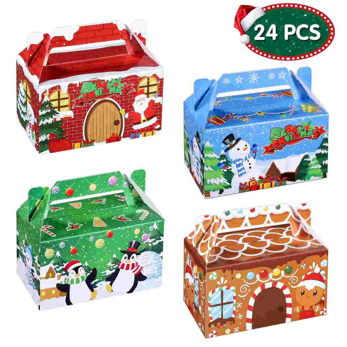 

Cupcake Boxes Christmas Chocolates Portable Party Supplies Treat Favor The Gift