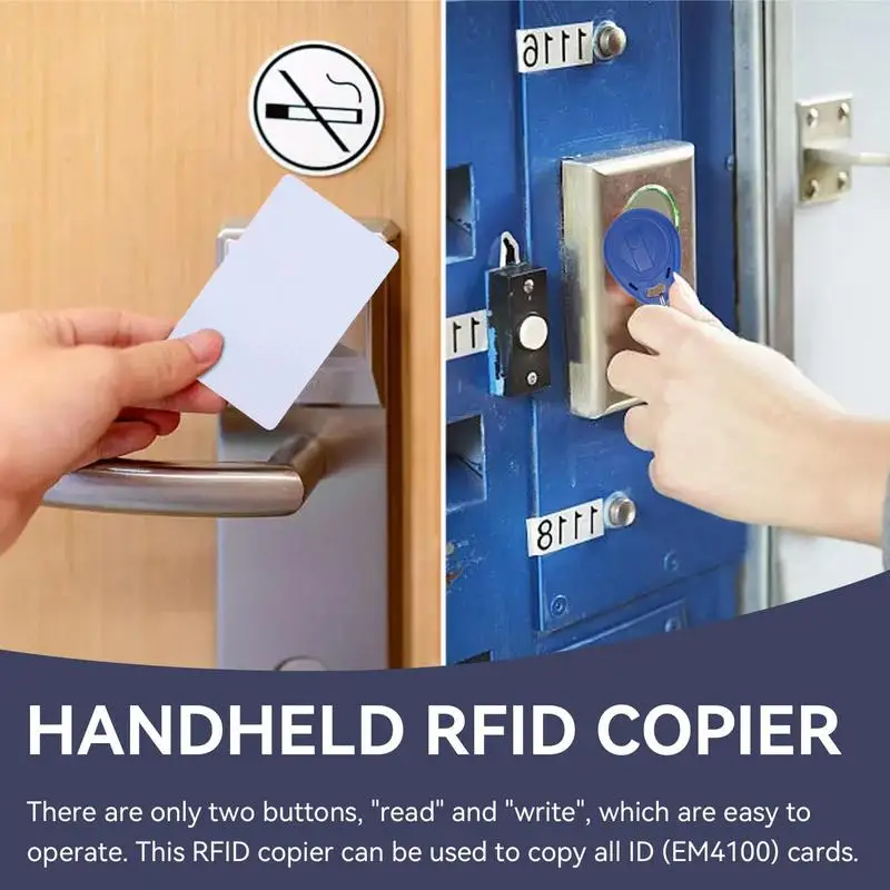 RFID 복사기 리더 RFID ID 휴대용 카드 복사기, 125kHz ID 스캐너, 주차용 6 개의 쓰기 가능한 태그