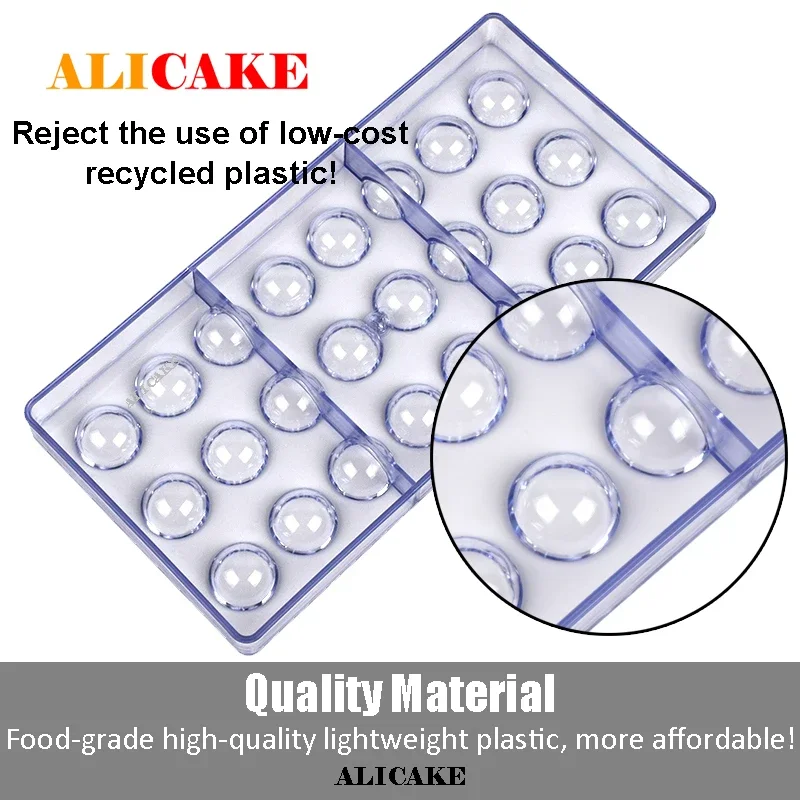 Chocolate Mold Polycarbonate Chocolate Candy for Baker Trays Pans Confectionery Bakery Baking Pastry Tools