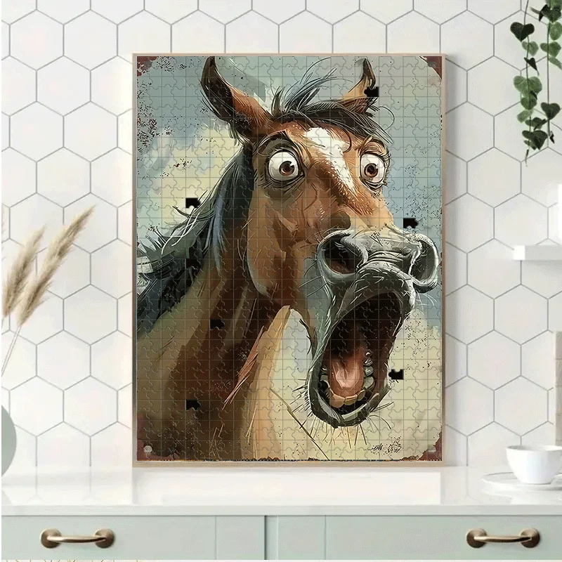 Puzzle per adulti da 500 pezzi/1000 pezzi - Gioco interattivo per famiglie, Interazione dei compagni universitari - Sfida cerebrale, Decorazioni per la casa, Educativi