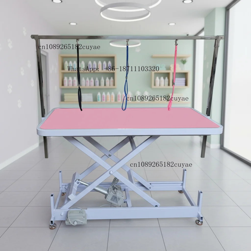 Factory Price OEM Adjustable Hydraulic Electric Lifting Reusable Metal Pet Grooming Table for Dogs and Cats