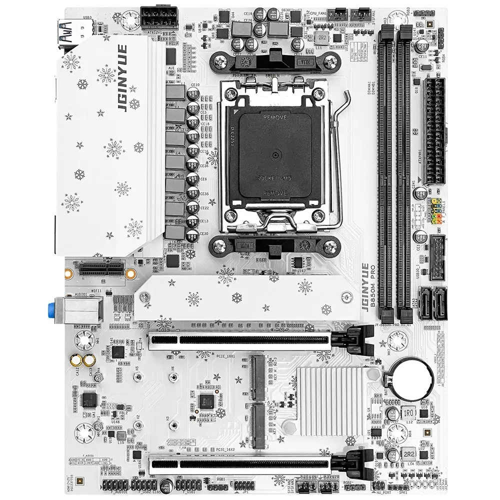 مجموعة اللوحة الأم JGINYUE B850M PRO AMD Ryzen 5 7600X/9600X Ryzen 7 7700/9700X CPU 2*16GB DDR5 6000MHz M.2 NVME SATA 3.0 ARGB #5