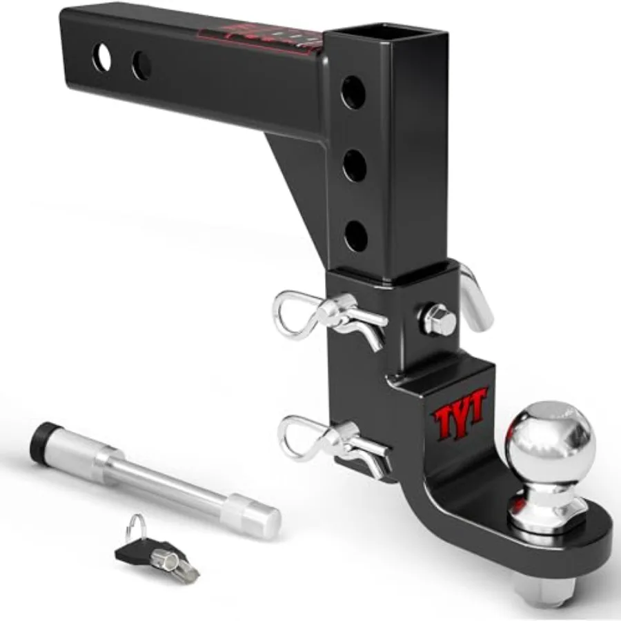 

Регулируемое шаровое крепление сцепного устройства прицепа с 2 буксирными шарами для тяжелых грузовиков емкостью 7500 фунтов 91 2 падения и 81 4 подъема Совместимость