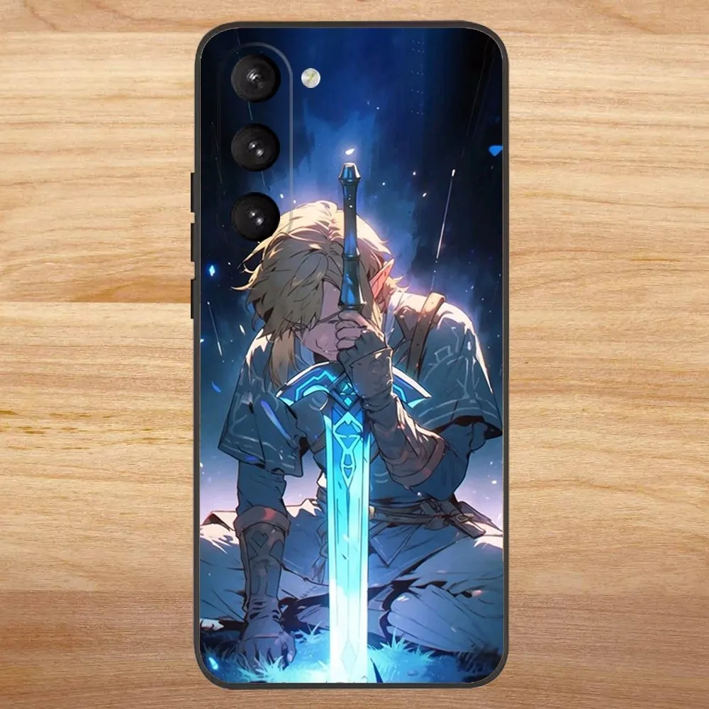 Gra Etui na telefon L-Legend of Z-Zeldas do Samsung S23,23,22,30,21,10,9, Note20 Ultra,Lite, Ultra,5G, Plus,FE, czarne miękkie etui